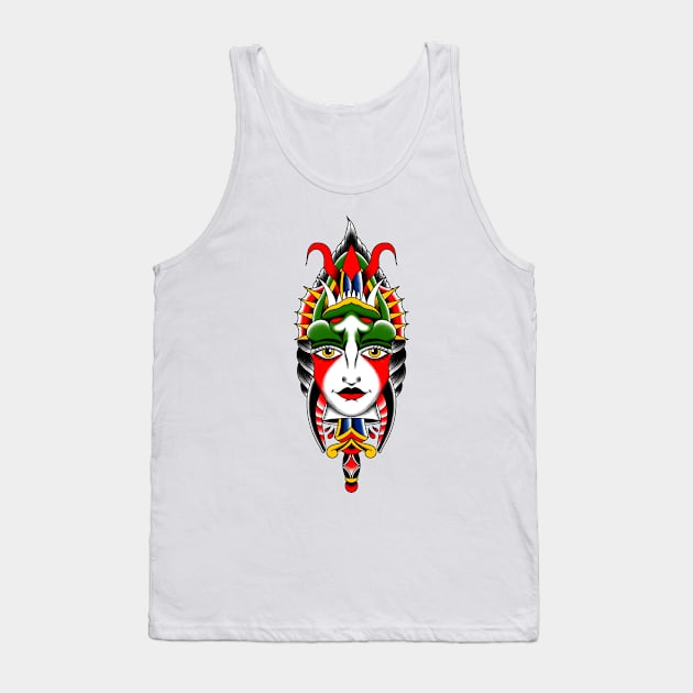 Dead Devil Girl Tank Top by Victor Gomes